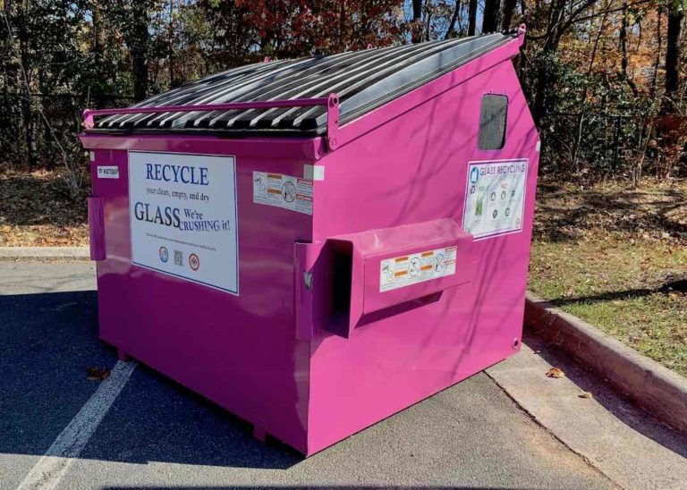 Those new purple glass recycling bins: an update