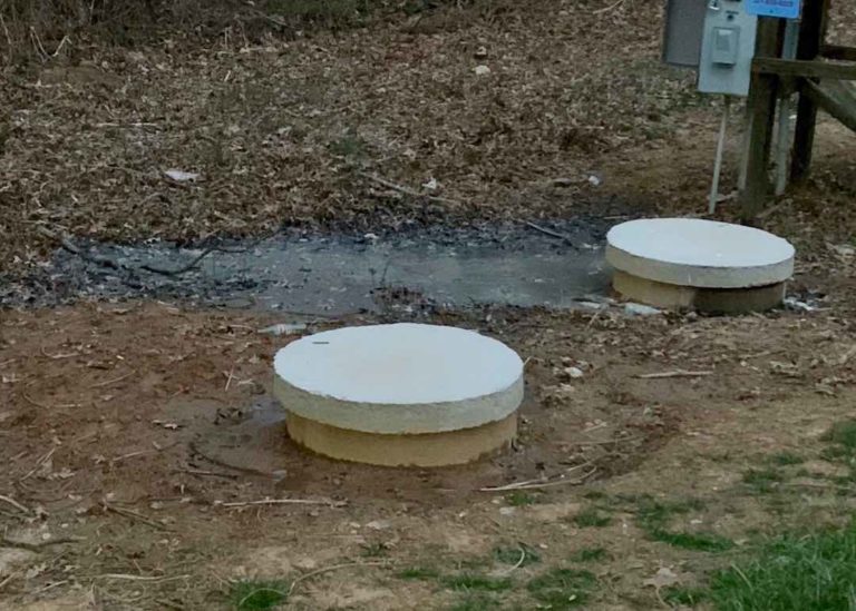 Septic system difficulty at Great Falls Center is cleaned up