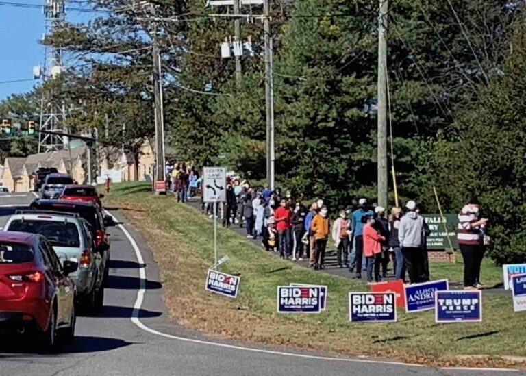 Long lines all day for early voting in Great Falls