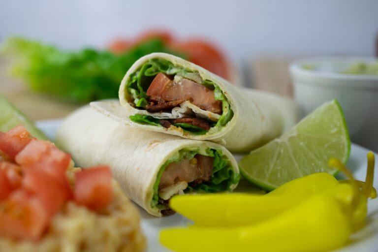 A Mouthwatering Wrap with an Avocado Addition