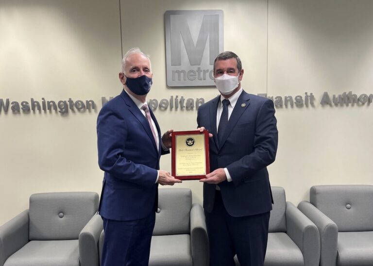 Metro receives TSA’s Gold Standard Award for transit security